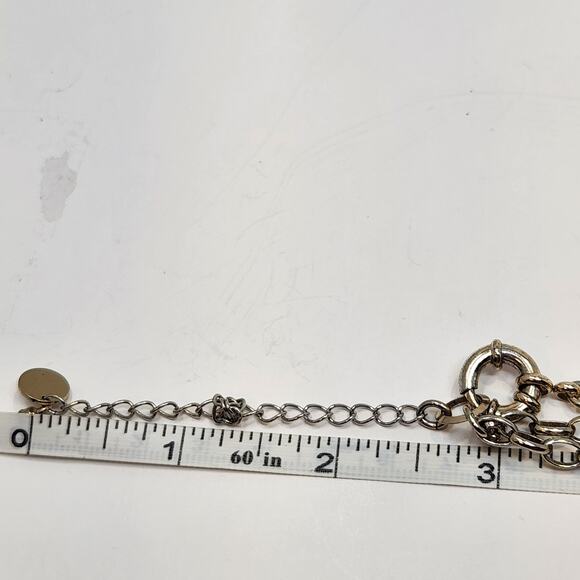 Talbots Gold Tone Double Chain layered Necklace Adjustable Casual Workwear - Picture 6 of 6